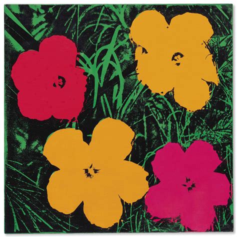 original andy warhol flowers.